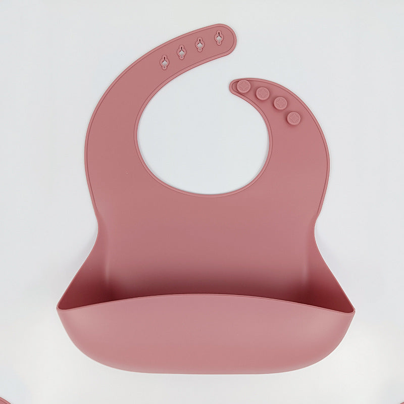 Silicone Baby Bib with Food Catcher - Waterproof, Easy Clean, Adjustable - MAMTASTIC