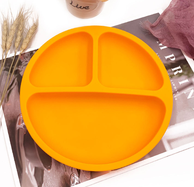 Silicone Baby Plate with Suction - Divided Plate for Toddlers - MAMTASTIC