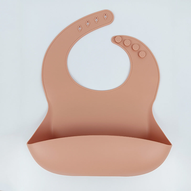 Silicone Baby Bib with Food Catcher - Waterproof, Easy Clean, Adjustable - MAMTASTIC