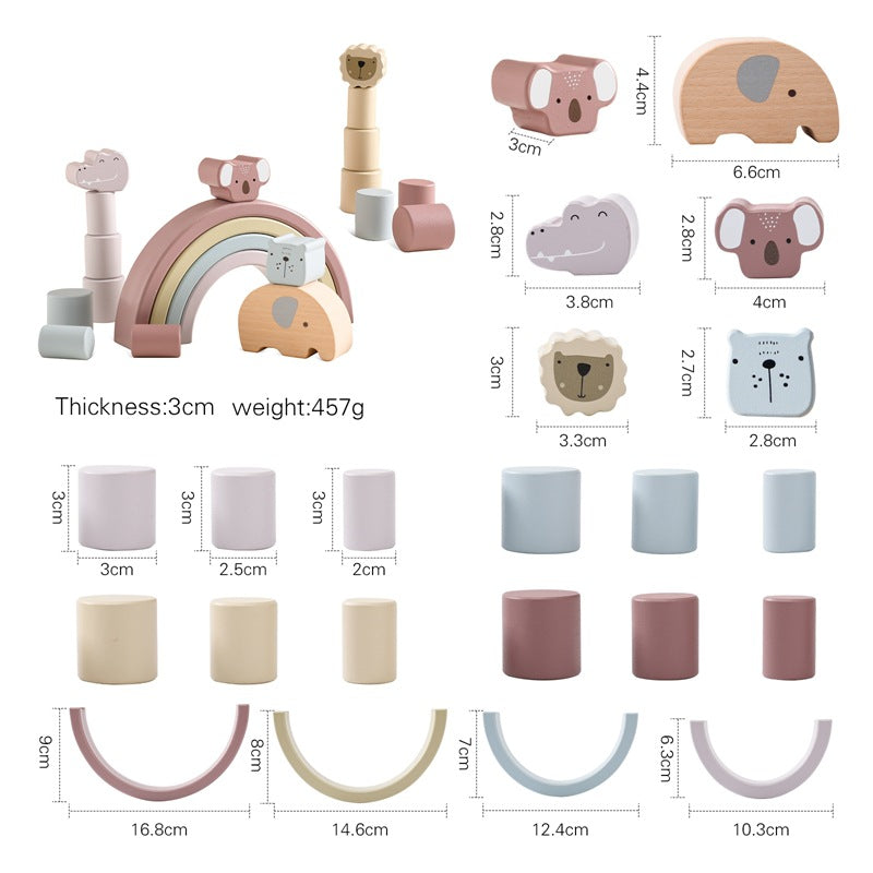 Wooden Elephant Balance Toy for Toddlers and Babies - MAMTASTIC