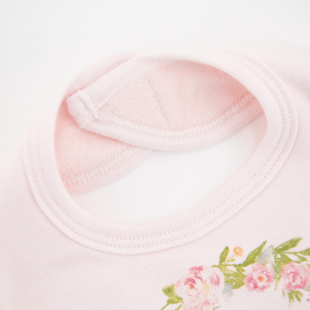 Baby Bib Set with Drool Towels - Soft Cotton, Cute Designs, Easy to Fasten - MAMTASTIC