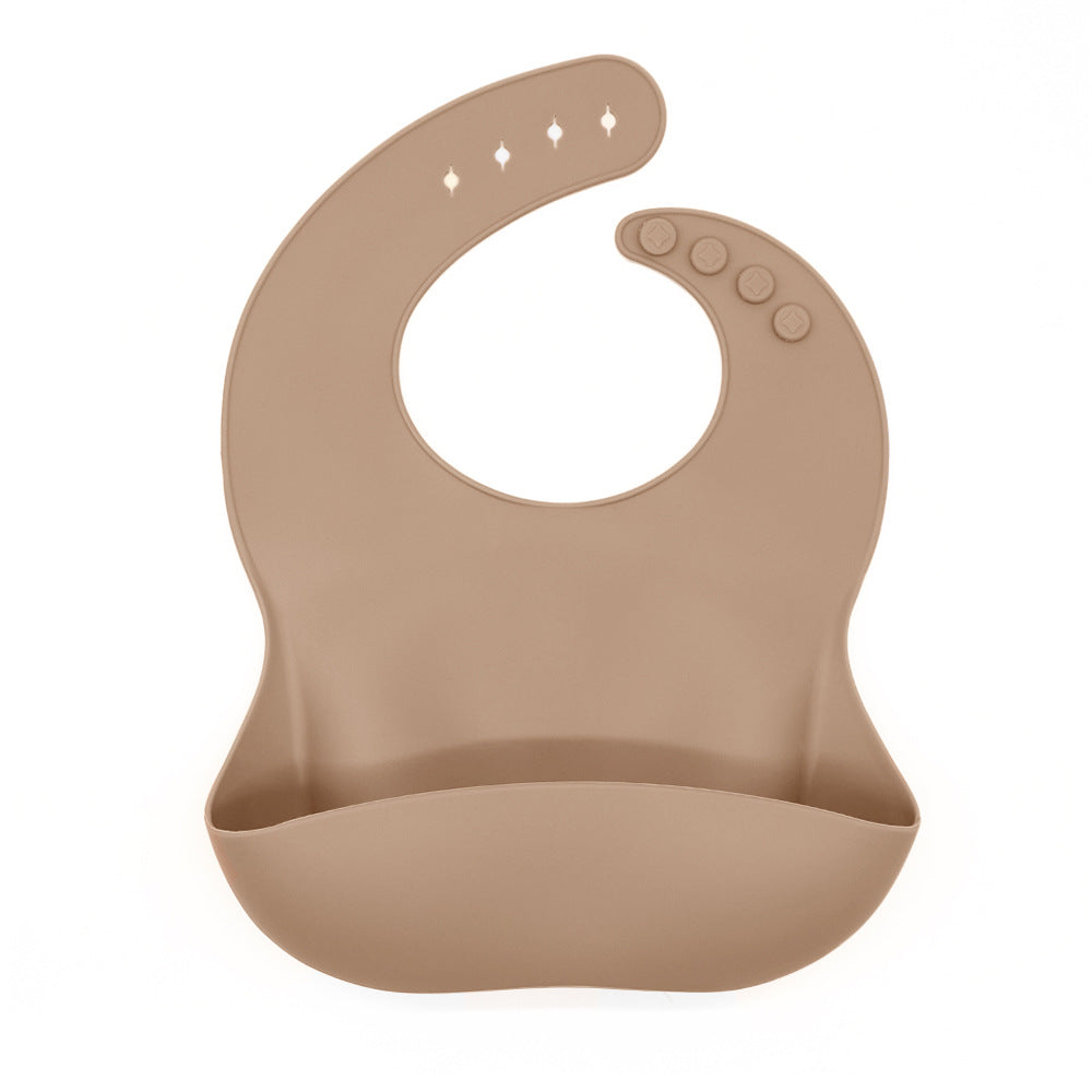 Waterproof Silicone Bib with Food Catcher for Babies - MAMTASTIC