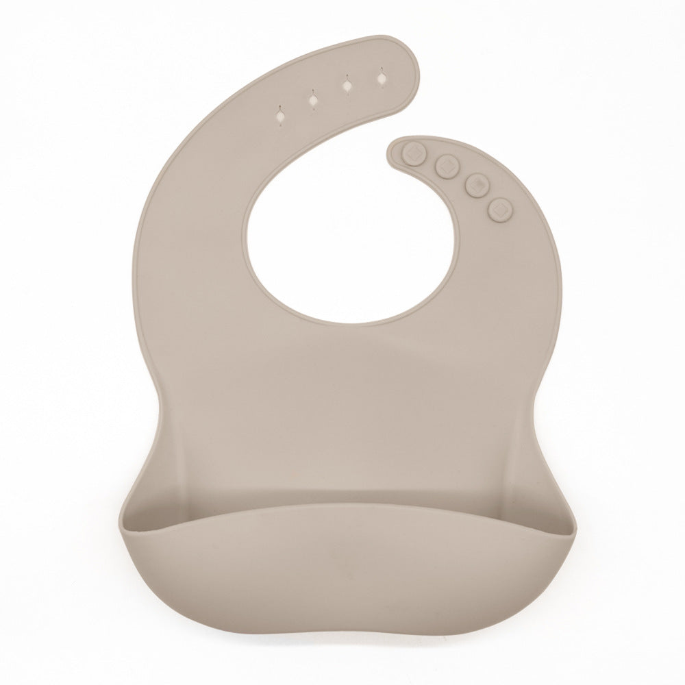 Waterproof Silicone Bib with Food Catcher for Babies - MAMTASTIC