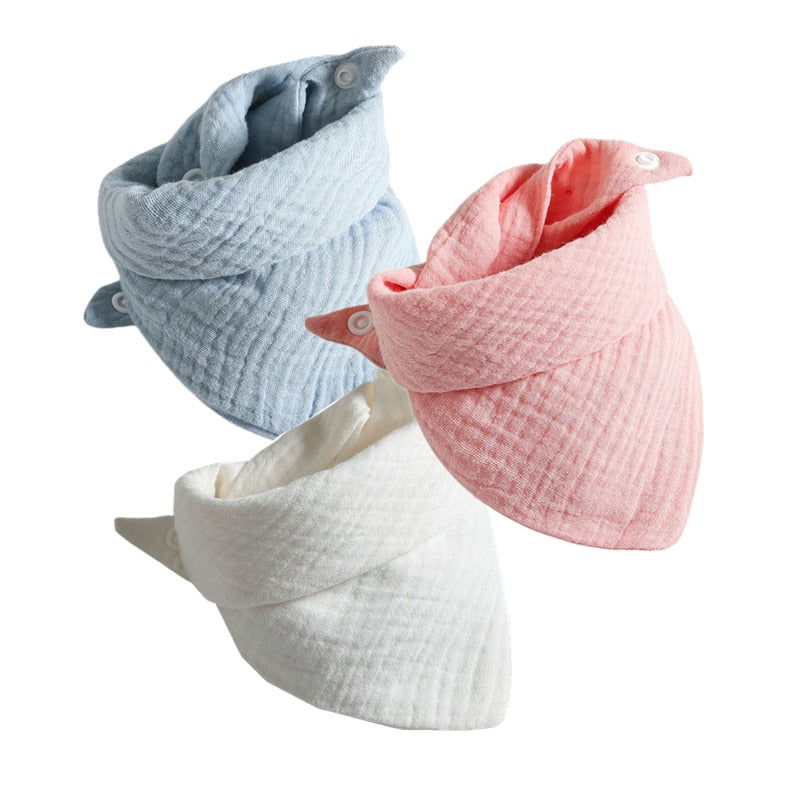 Cotton Gauze Baby Bibs: Soft, Absorbent, and Stylish - MAMTASTIC