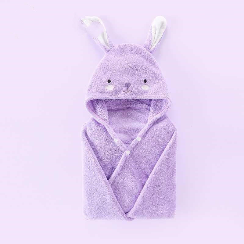 Baby Bathrobe with Animal Hood - Super Soft and Absorbent Towel - MAMTASTIC