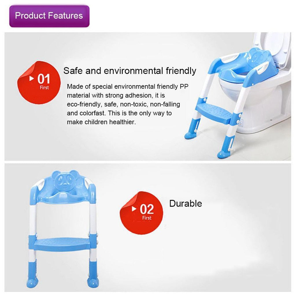 Adjustable Baby Potty Training Seat with Steps - MAMTASTIC