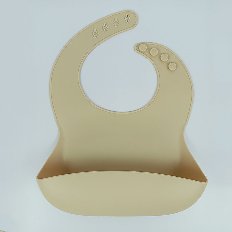 Silicone Baby Bib with Food Catcher - Waterproof, Easy Clean, Adjustable - MAMTASTIC