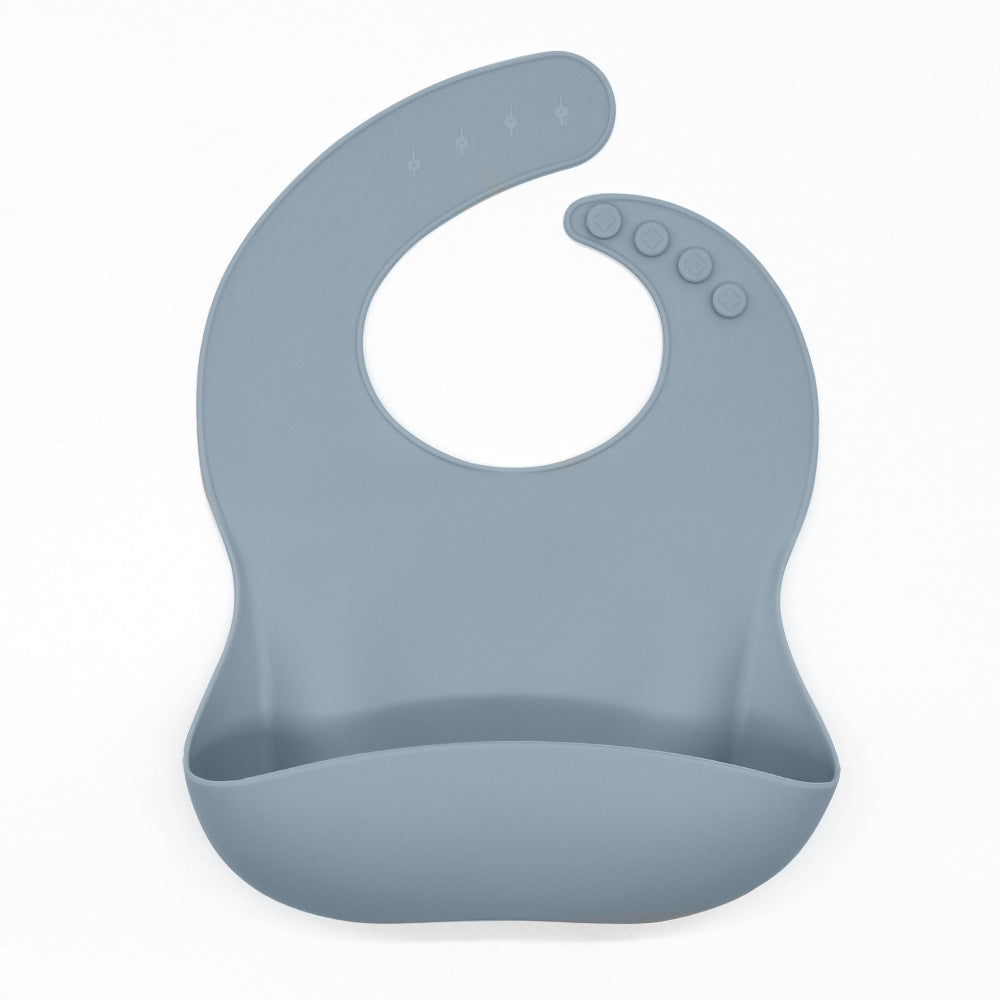 Waterproof Silicone Bib with Food Catcher for Babies - MAMTASTIC