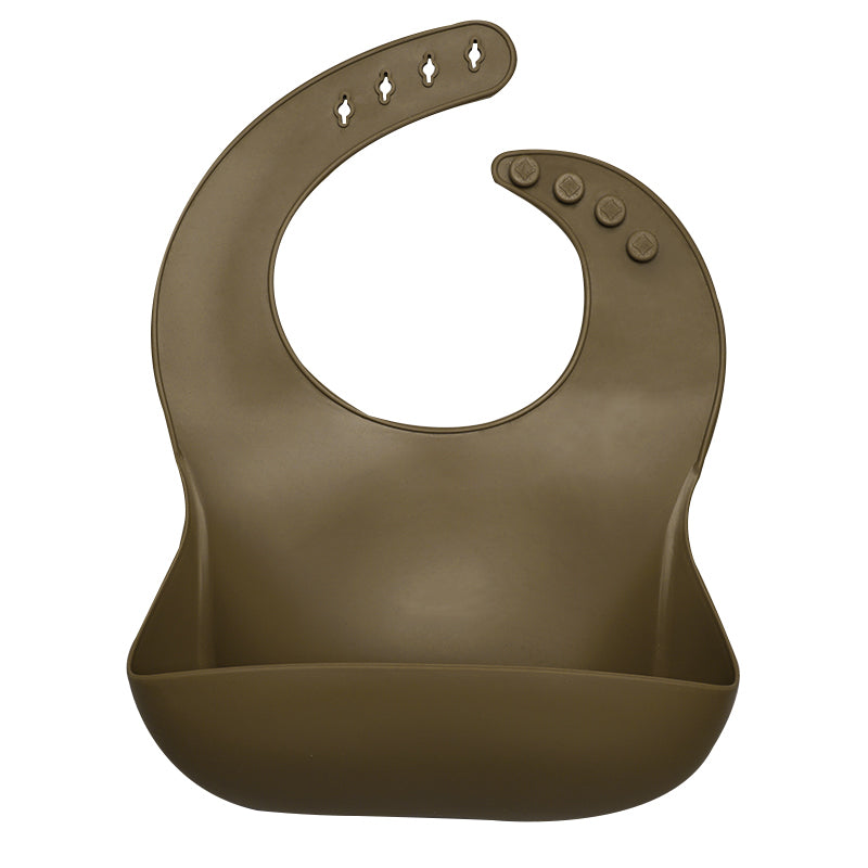 Waterproof Silicone Bib with Food Catcher for Babies - MAMTASTIC