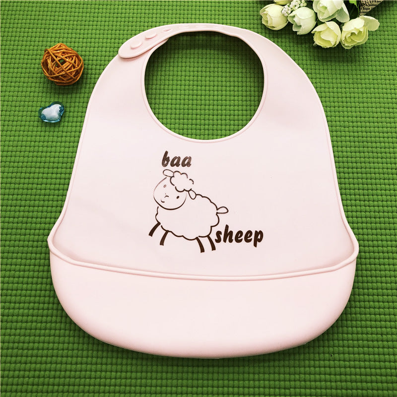 Waterproof Silicone Baby Bib with Food Catcher - MAMTASTIC