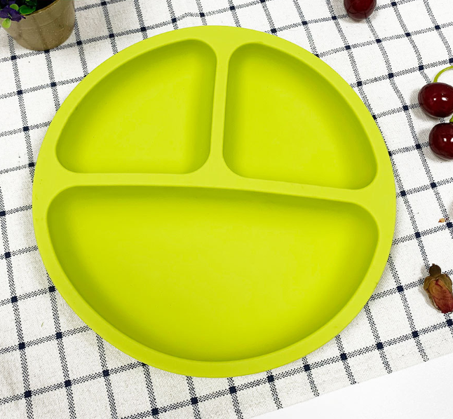 Silicone Baby Plate with Suction - Divided Plate for Toddlers - MAMTASTIC