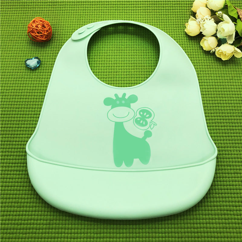 Waterproof Silicone Baby Bib with Food Catcher - MAMTASTIC