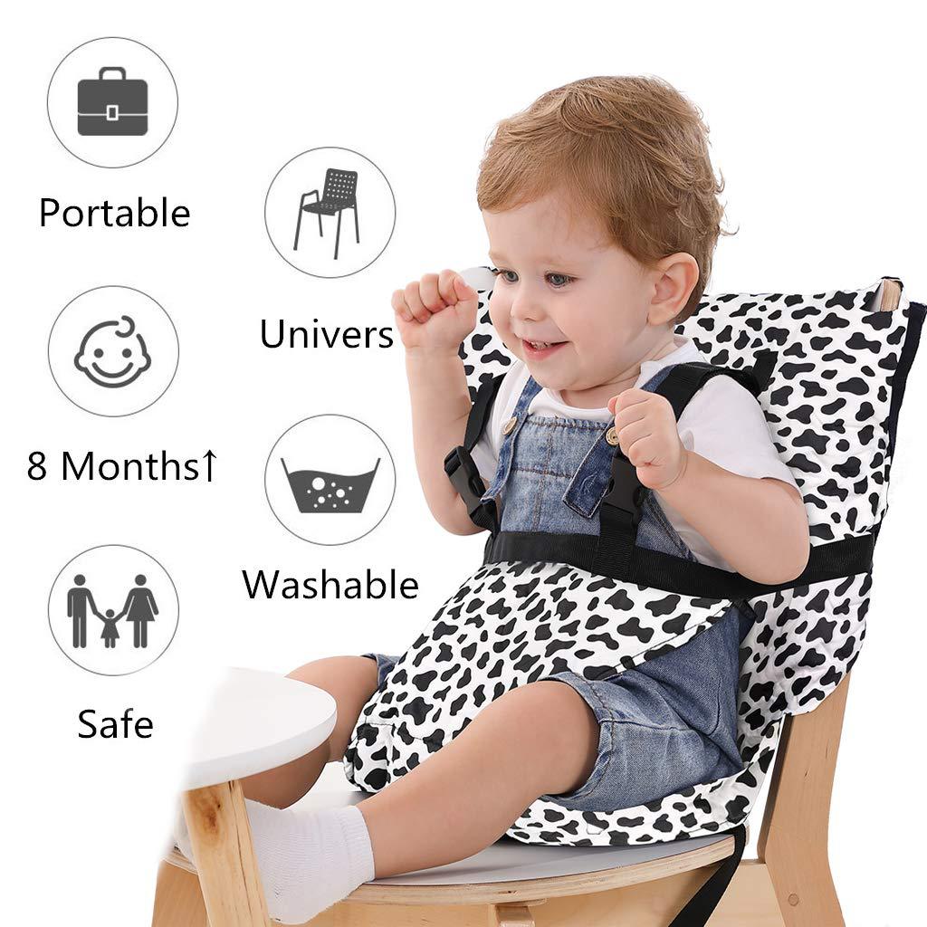Portable Baby Dining Chair - Travel Baby Chair with Safety Straps - MAMTASTIC