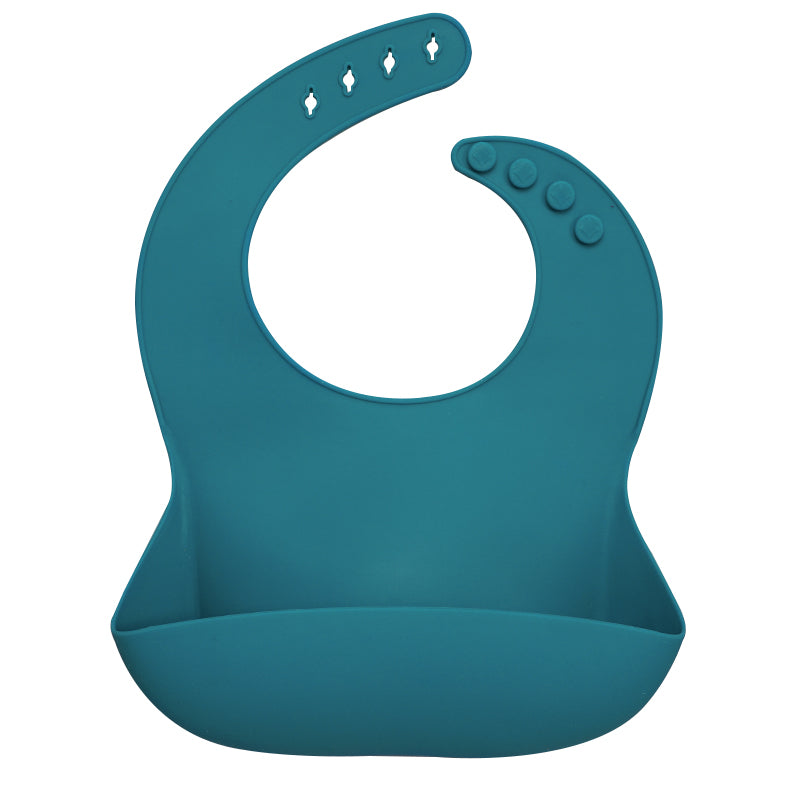 Waterproof Silicone Bib with Food Catcher for Babies - MAMTASTIC