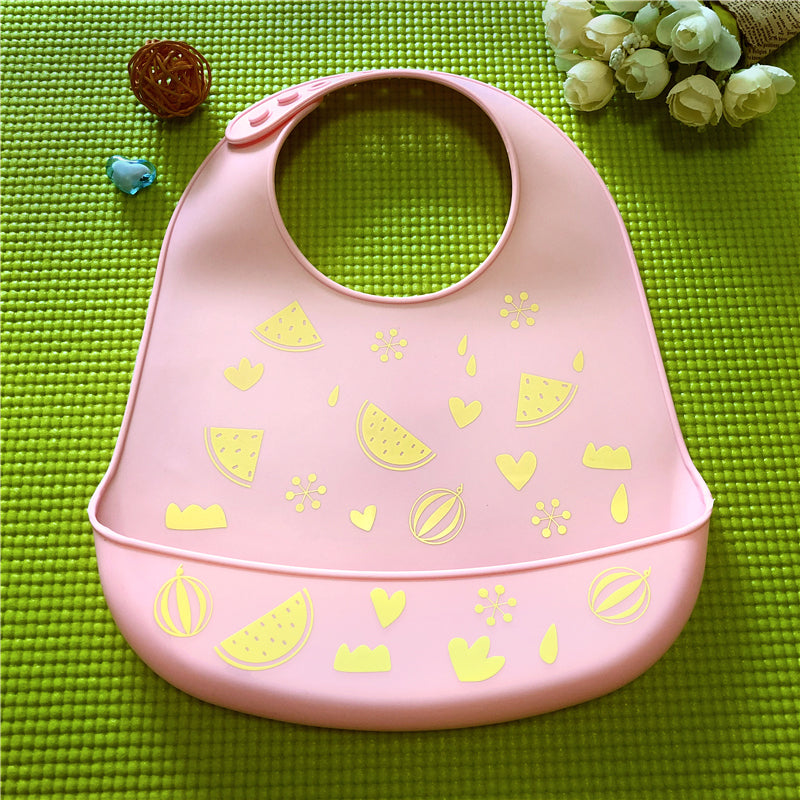 Waterproof Silicone Baby Bib with Food Catcher - MAMTASTIC