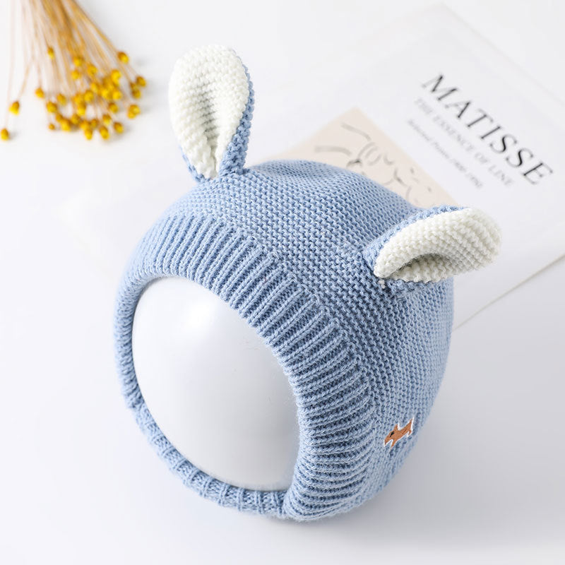 Warm Knitted Baby Hat with Earflaps - Cute Animal Ears for Winter - MAMTASTIC