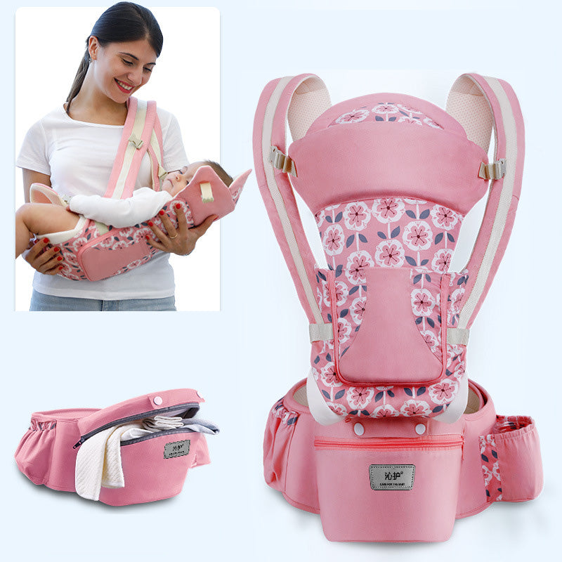 Ergonomic Baby Carrier - 3 in 1, Hipseat, Front Facing, Kangaroo, Baby Wrap Sling - MAMTASTIC