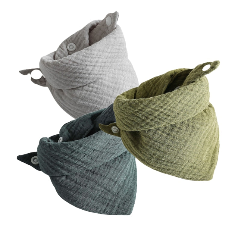 Cotton Gauze Baby Bibs: Soft, Absorbent, and Stylish - MAMTASTIC