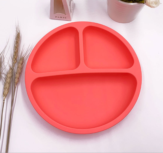 Silicone Baby Plate with Suction - Divided Plate for Toddlers - MAMTASTIC