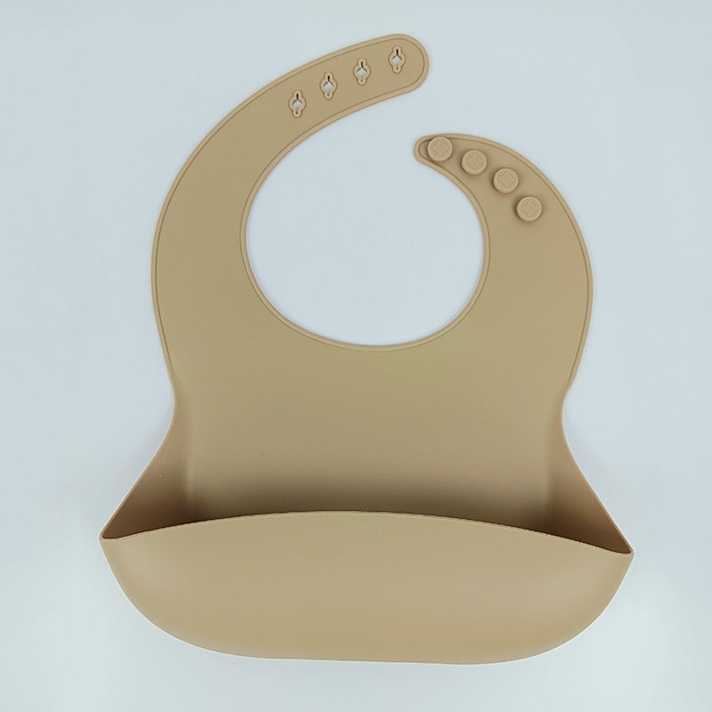 Silicone Baby Bib with Food Catcher - Waterproof, Easy Clean, Adjustable - MAMTASTIC