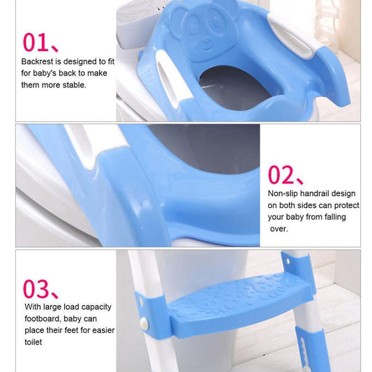 Adjustable Baby Potty Training Seat with Steps - MAMTASTIC