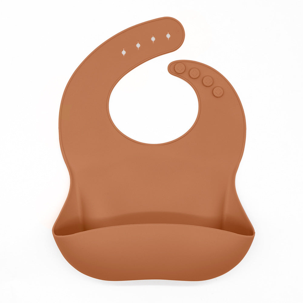 Waterproof Silicone Bib with Food Catcher for Babies - MAMTASTIC