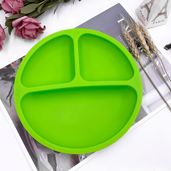 Silicone Baby Plate with Suction - Divided Plate for Toddlers - MAMTASTIC