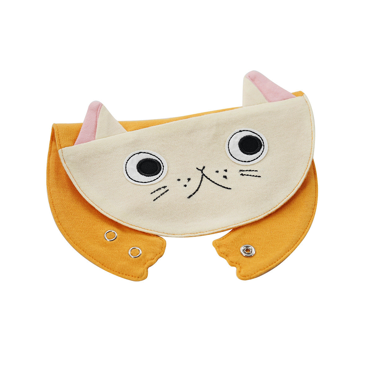 Soft Cotton Baby Bibs with Animal Designs - Absorbent, Waterproof, Snap Buttons - MAMTASTIC