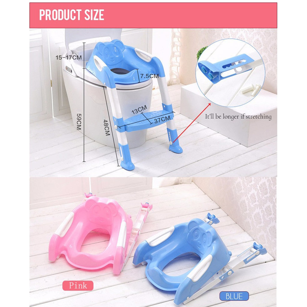 Adjustable Baby Potty Training Seat with Steps - MAMTASTIC