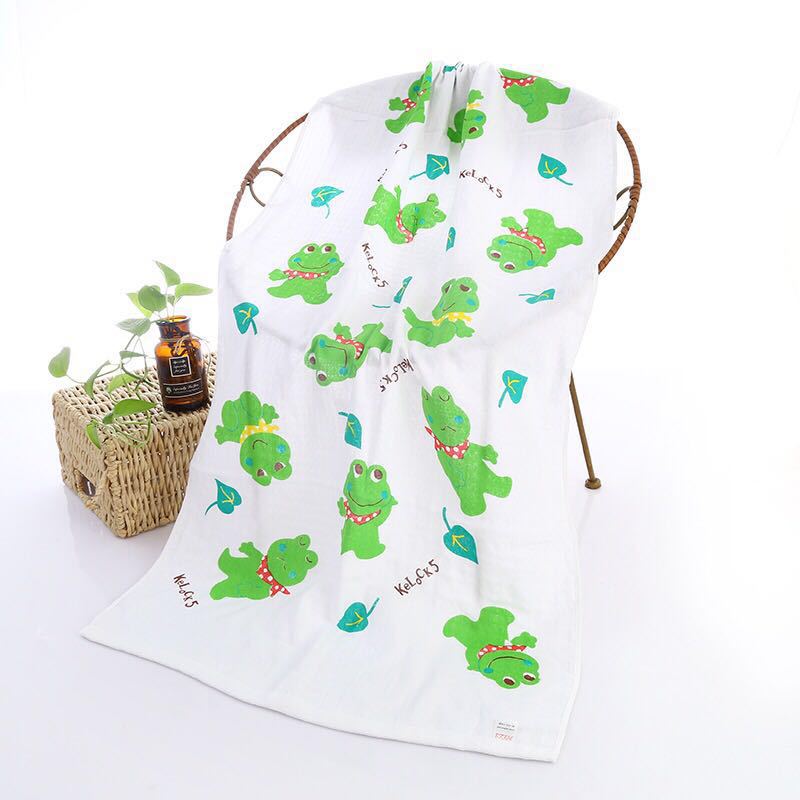 Hooded Baby Bath Towel with Cute Cartoon Print - MAMTASTIC