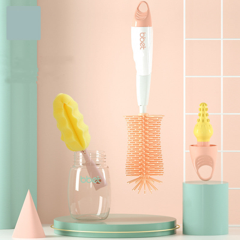 360 Degree Rotating Baby Nipple Brush for Cleaning - Safe and Effective - MAMTASTIC