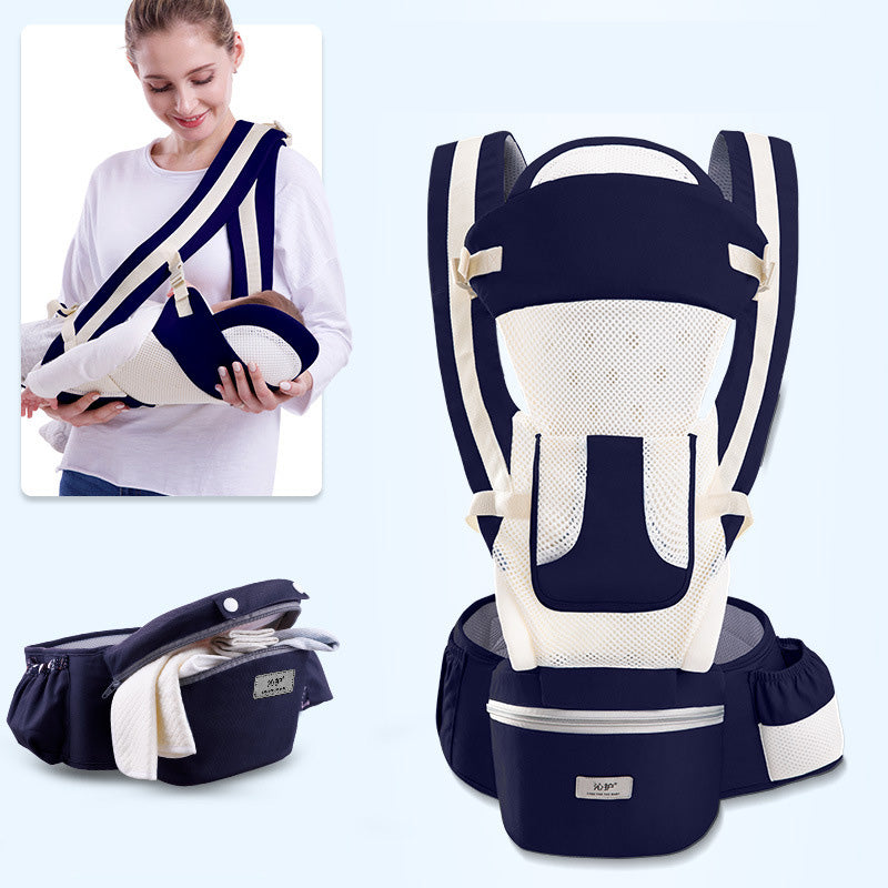 Ergonomic Baby Carrier - 3 in 1, Hipseat, Front Facing, Kangaroo, Baby Wrap Sling - MAMTASTIC