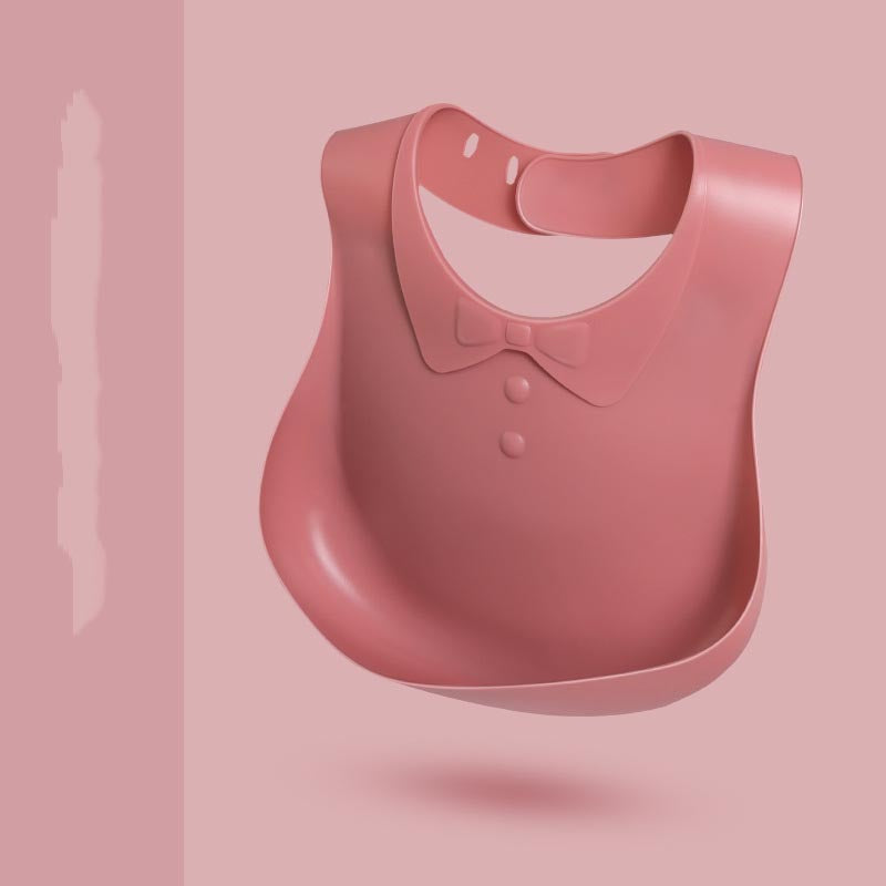 Silicone Waterproof Baby Bib with Pocket - Soft and Washable for Toddlers - MAMTASTIC