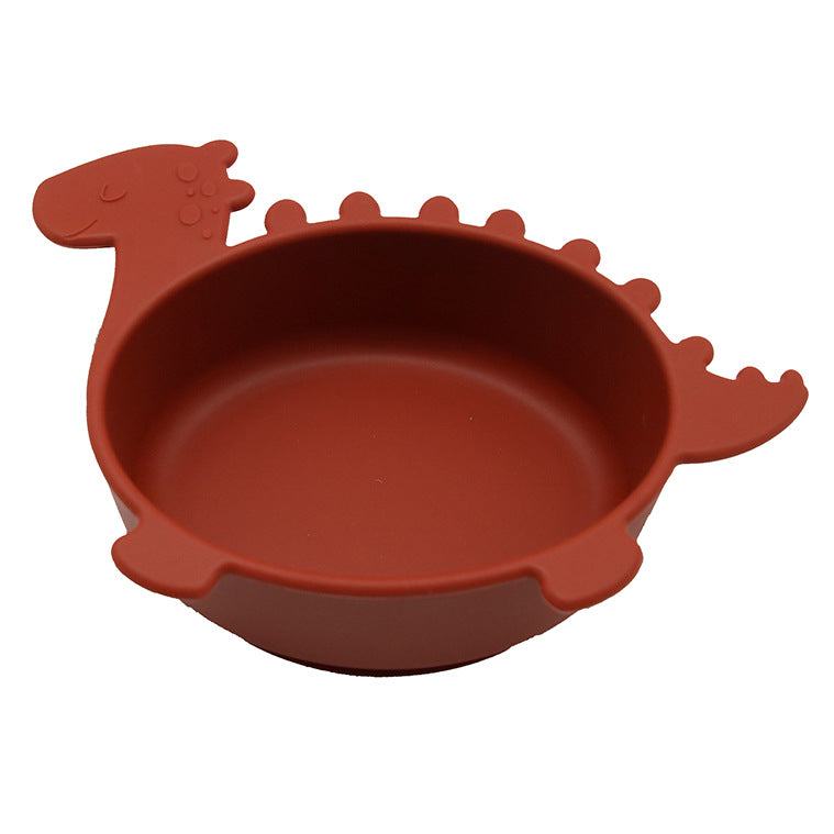 Silicone Suction Bowl for Babies - Non-Slip, Easy Clean, Dinosaur Design - MAMTASTIC