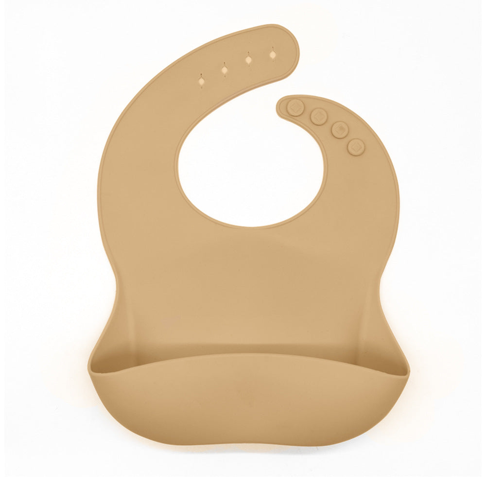 Waterproof Silicone Bib with Food Catcher for Babies - MAMTASTIC