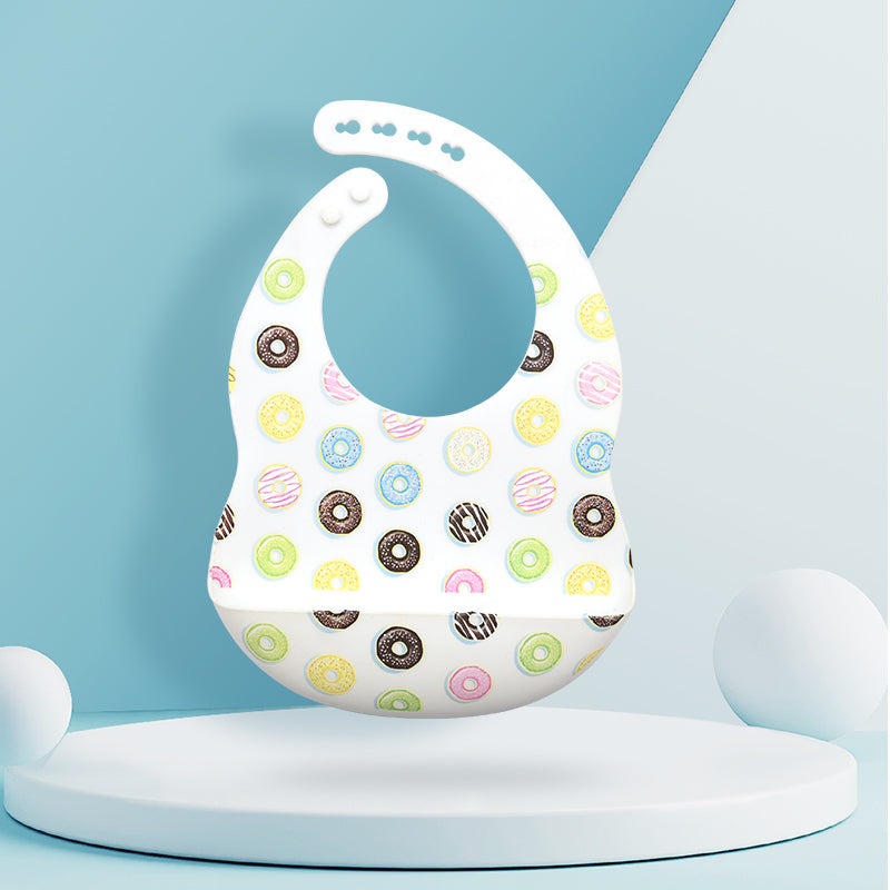 Waterproof Silicone Baby Bib with Food Catcher - MAMTASTIC