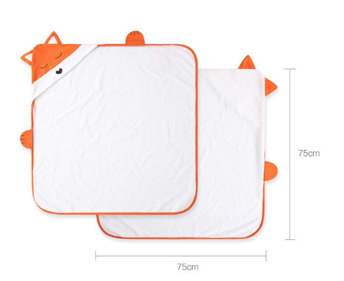 Super Soft Baby Bath Towel with Fox Hood - MAMTASTIC
