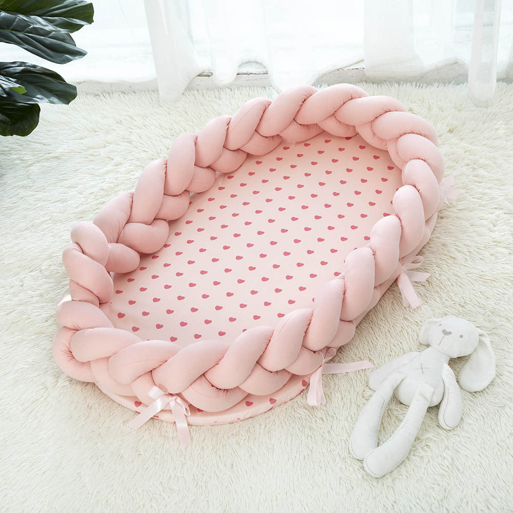 Foldable Cotton Baby Crib for Travel - MAMTASTIC