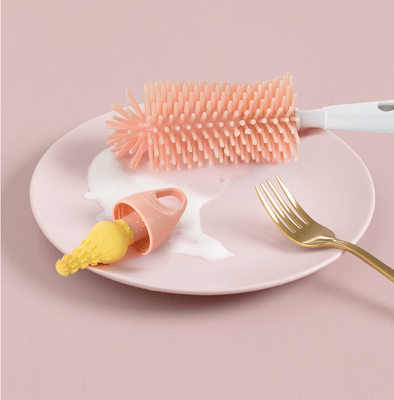 360 Degree Rotating Baby Nipple Brush for Cleaning - Safe and Effective - MAMTASTIC