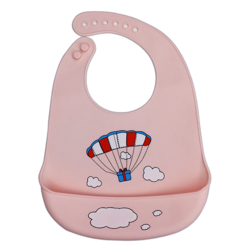 Waterproof Silicone Baby Bib with Food Catcher - MAMTASTIC
