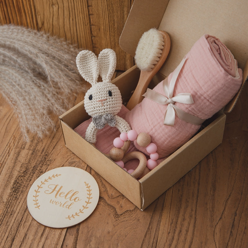 Wooden Baby Bath Toy Set - Sensory Toys for Baby Development - MAMTASTIC