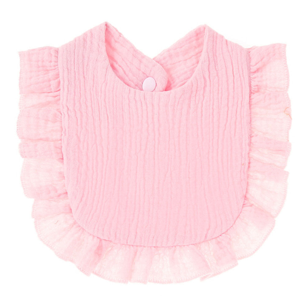 Ruffled Cotton Gauze Bib for Babies - Soft, Absorbent, and Stylish - MAMTASTIC