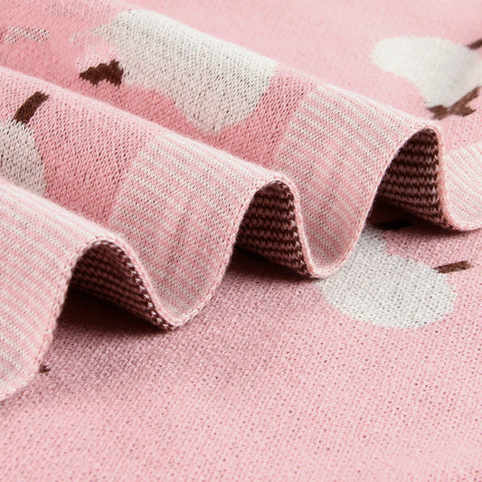 Soft and Cozy Baby Blanket with Cute Sheep Design - Perfect for Cuddling - MAMTASTIC