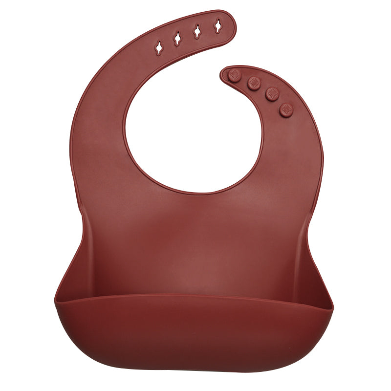 Waterproof Silicone Bib with Food Catcher for Babies - MAMTASTIC