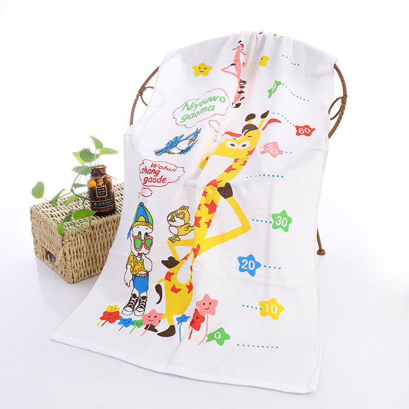 Hooded Baby Bath Towel with Cute Cartoon Print - MAMTASTIC
