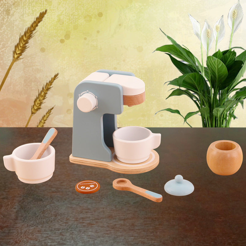Wooden Play Kitchen for Toddlers - Pretend Play Kitchen Set for Kids - MAMTASTIC