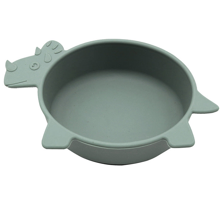 Silicone Suction Bowl for Babies - Non-Slip, Easy Clean, Dinosaur Design - MAMTASTIC