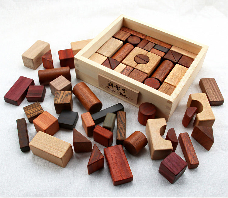Wooden Building Blocks for Kids: Educational & Creative Play - MAMTASTIC