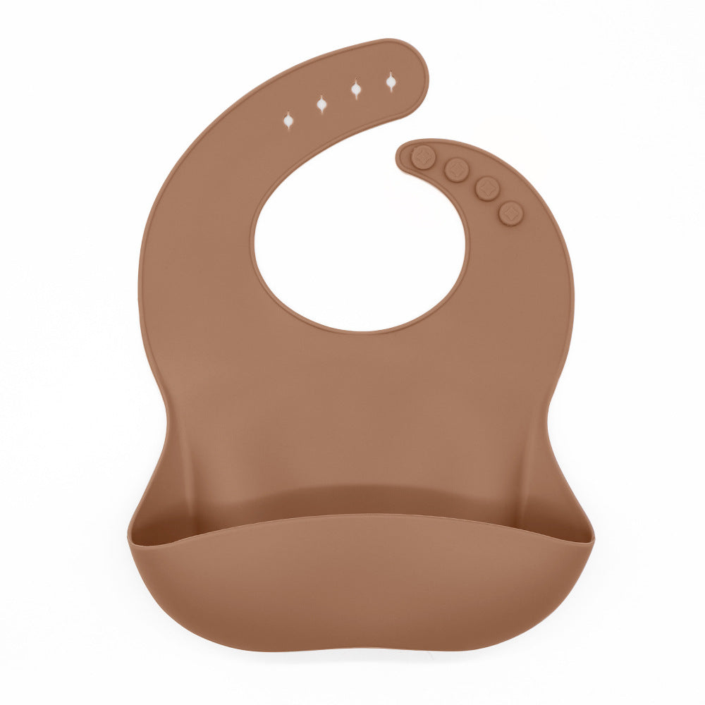 Waterproof Silicone Bib with Food Catcher for Babies - MAMTASTIC