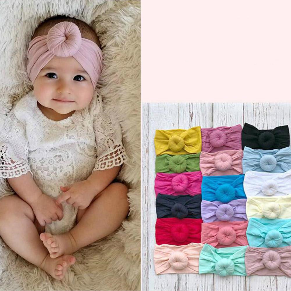 Baby Headband for Girls - Soft, Stretchy, Knotted Design, Variety of Colors - MAMTASTIC